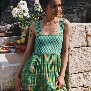 Spell Flora Strappy Maxi in Citrus Crush